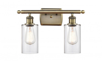 Clymer - 2 Light - 14 inch - Antique Brass - Bath Vanity Light (3442|516-2W-AB-G802-LED)