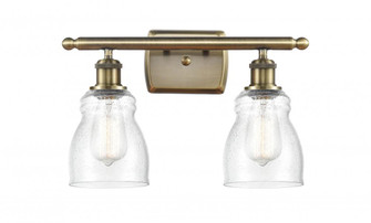 Ellery - 2 Light - 15 inch - Antique Brass - Bath Vanity Light (3442|516-2W-AB-G394-LED)