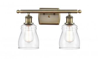 Ellery - 2 Light - 15 inch - Antique Brass - Bath Vanity Light (3442|516-2W-AB-G392-LED)