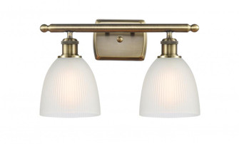 Castile - 2 Light - 16 inch - Antique Brass - Bath Vanity Light (3442|516-2W-AB-G381-LED)