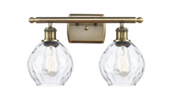 Waverly - 2 Light - 16 inch - Antique Brass - Bath Vanity Light (3442|516-2W-AB-G362-LED)