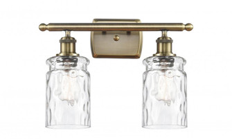 Candor - 2 Light - 15 inch - Antique Brass - Bath Vanity Light (3442|516-2W-AB-G352-LED)