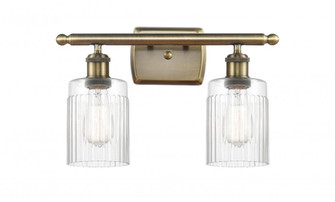 Hadley - 2 Light - 15 inch - Antique Brass - Bath Vanity Light (3442|516-2W-AB-G342-LED)