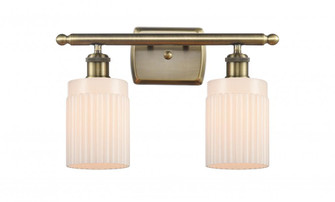 Hadley - 2 Light - 15 inch - Antique Brass - Bath Vanity Light (3442|516-2W-AB-G341-LED)