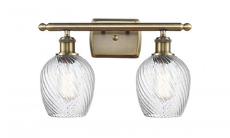 Salina - 2 Light - 16 inch - Antique Brass - Bath Vanity Light (3442|516-2W-AB-G292-LED)
