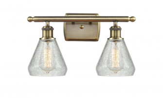 Conesus - 2 Light - 16 inch - Antique Brass - Bath Vanity Light (3442|516-2W-AB-G275)