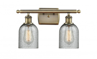 Caledonia - 2 Light - 15 inch - Antique Brass - Bath Vanity Light (3442|516-2W-AB-G257-LED)