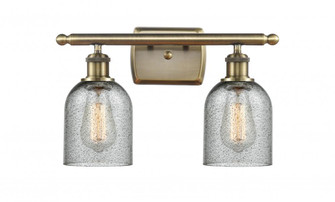 Caledonia - 2 Light - 15 inch - Antique Brass - Bath Vanity Light (3442|516-2W-AB-G257-LED)