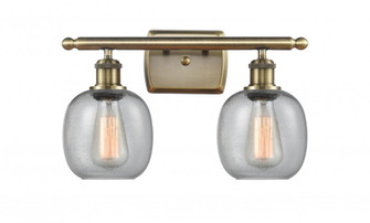Belfast - 2 Light - 16 inch - Antique Brass - Bath Vanity Light (3442|516-2W-AB-G104)
