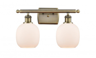 Belfast - 2 Light - 16 inch - Antique Brass - Bath Vanity Light (3442|516-2W-AB-G101)