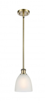Castile - 1 Light - 6 inch - Antique Brass - Mini Pendant (3442|516-1S-AB-G381)