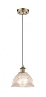 Arietta - 1 Light - 8 inch - Antique Brass - Cord hung - Mini Pendant (3442|516-1P-AB-G422)