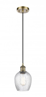 Salina - 1 Light - 6 inch - Antique Brass - Cord hung - Mini Pendant (3442|516-1P-AB-G292)
