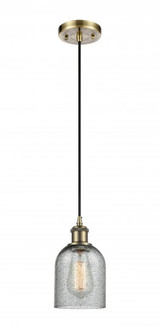 Caledonia - 1 Light - 5 inch - Antique Brass - Cord hung - Mini Pendant (3442|516-1P-AB-G257)