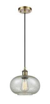Gorham - 1 Light - 10 inch - Antique Brass - Cord hung - Mini Pendant (3442|516-1P-AB-G249-LED)