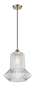 Springwater - 1 Light - 12 inch - Antique Brass - Cord hung - Mini Pendant (3442|516-1P-AB-G212)