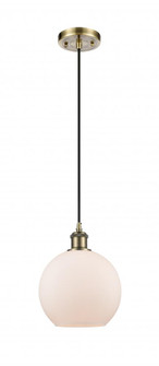 Athens - 1 Light - 8 inch - Antique Brass - Cord hung - Mini Pendant (3442|516-1P-AB-G121)