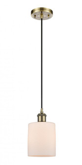 Cobbleskill - 1 Light - 5 inch - Antique Brass - Cord hung - Mini Pendant (3442|516-1P-AB-G111)