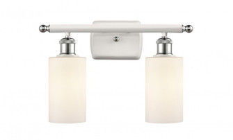 Clymer - 2 Light - 14 inch - White Polished Chrome - Bath Vanity Light (3442|516-2W-WPC-G801)