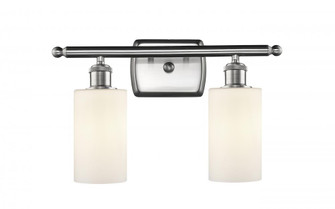 Clymer - 2 Light - 14 inch - Brushed Satin Nickel - Bath Vanity Light (3442|516-2W-SN-G801-LED)