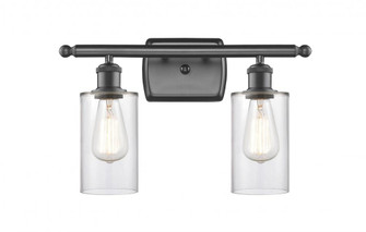 Clymer - 2 Light - 14 inch - Oil Rubbed Bronze - Bath Vanity Light (3442|516-2W-OB-G802)