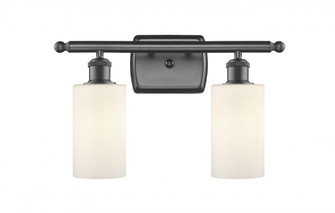 Clymer - 2 Light - 14 inch - Oil Rubbed Bronze - Bath Vanity Light (3442|516-2W-OB-G801-LED)
