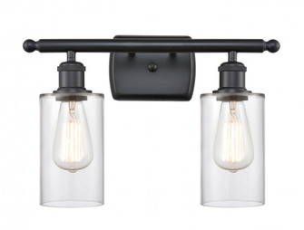 Clymer - 2 Light - 14 inch - Matte Black - Bath Vanity Light (3442|516-2W-BK-G802)