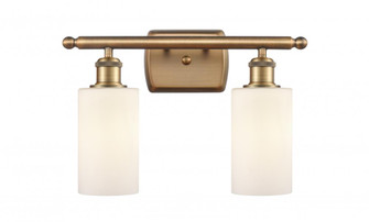 Clymer - 2 Light - 14 inch - Brushed Brass - Bath Vanity Light (3442|516-2W-BB-G801-LED)