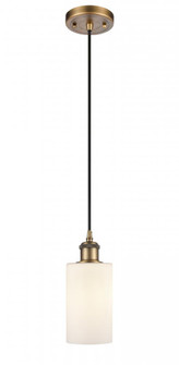 Clymer - 1 Light - 4 inch - Brushed Brass - Cord hung - Mini Pendant (3442|516-1P-BB-G801-LED)