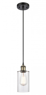 Clymer - 1 Light - 4 inch - Black Antique Brass - Cord hung - Mini Pendant (3442|516-1P-BAB-G802)