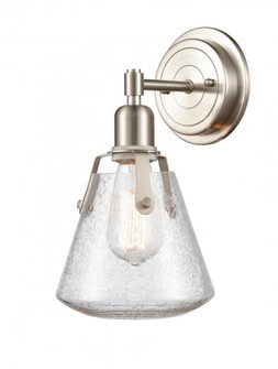 Luna - 1 Light - 7 inch - Satin Nickel - Bath Vanity Light (3442|422-1W-SN-7SDY-LED)