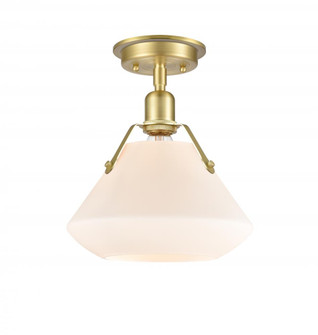 Luna - 1 Light - 11 inch - Satin Brass - Flush Mount (3442|422-1F-SB-10W)