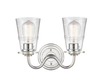 Scarlett - 2 Light - 14 inch - Polished Chrome - Bath Vanity Light (3442|421-2W-PC-SDY-LED)