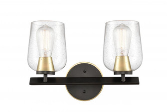 Remy - 2 Light - 15 inch - Black Satin Brass - Bath Vanity Light (3442|420-2W-BSB-SDY)