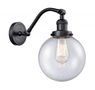 Beacon - 1 Light - 8 inch - Matte Black - Adjustable Sconce (3442|515-1W-BK-G204-8-LED)