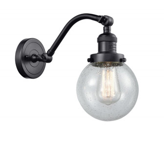 Beacon - 1 Light - 6 inch - Matte Black - Adjustable Sconce (3442|515-1W-BK-G204-6-LED)