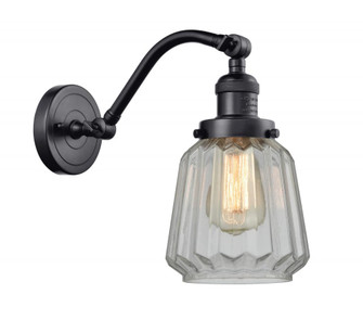 Chatham - 1 Light - 7 inch - Matte Black - Adjustable Sconce (3442|515-1W-BK-G142)