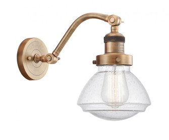 Olean - 1 Light - 7 inch - Brushed Brass - Adjustable Sconce (3442|515-1W-BB-G324)