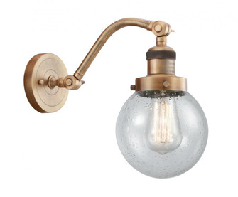 Beacon - 1 Light - 6 inch - Brushed Brass - Adjustable Sconce (3442|515-1W-BB-G204-6-LED)