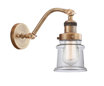 Canton - 1 Light - 7 inch - Brushed Brass - Adjustable Sconce (3442|515-1W-BB-G182S-LED)