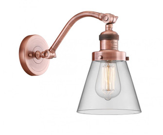 Cone - 1 Light - 7 inch - Antique Copper - Adjustable Sconce (3442|515-1W-AC-G62)