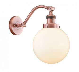 Beacon - 1 Light - 8 inch - Antique Copper - Adjustable Sconce (3442|515-1W-AC-G201-8-LED)
