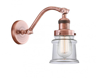 Canton - 1 Light - 7 inch - Antique Copper - Adjustable Sconce (3442|515-1W-AC-G182S)