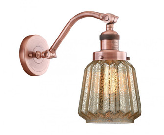 Chatham - 1 Light - 7 inch - Antique Copper - Adjustable Sconce (3442|515-1W-AC-G146-LED)