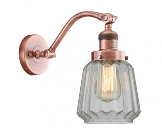 Chatham - 1 Light - 7 inch - Antique Copper - Adjustable Sconce (3442|515-1W-AC-G142-LED)