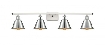 Smithfield - 4 Light - 37 inch - White Polished Chrome - Bath Vanity Light (3442|516-4W-WPC-M8-PC)