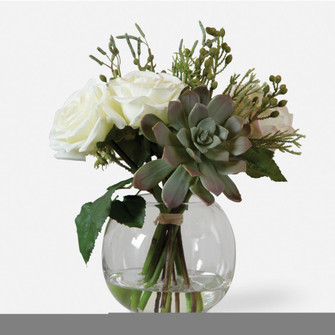 Uttermost Belmonte Floral Bouquet & Vase (85|60182)