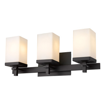 Wry Lighting Maddox 3-light Vanity in Matte Black (36|DDDD-BA3 BLK-OP)