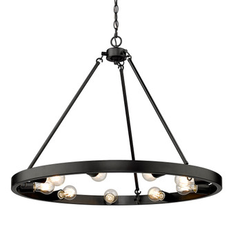 Golden Lighting Castile 9-light Chandelier in Matte Black (36|1019-9 BLK)