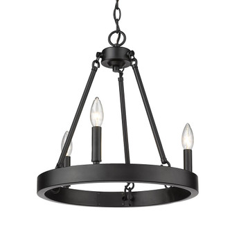 Alastair 3-Light Chandelier in Matte Black (36|1017-3 BLK)